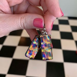 Dichroic Glass earrings